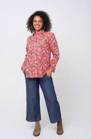 Good Boyfriend Shirt - Tomato Pink