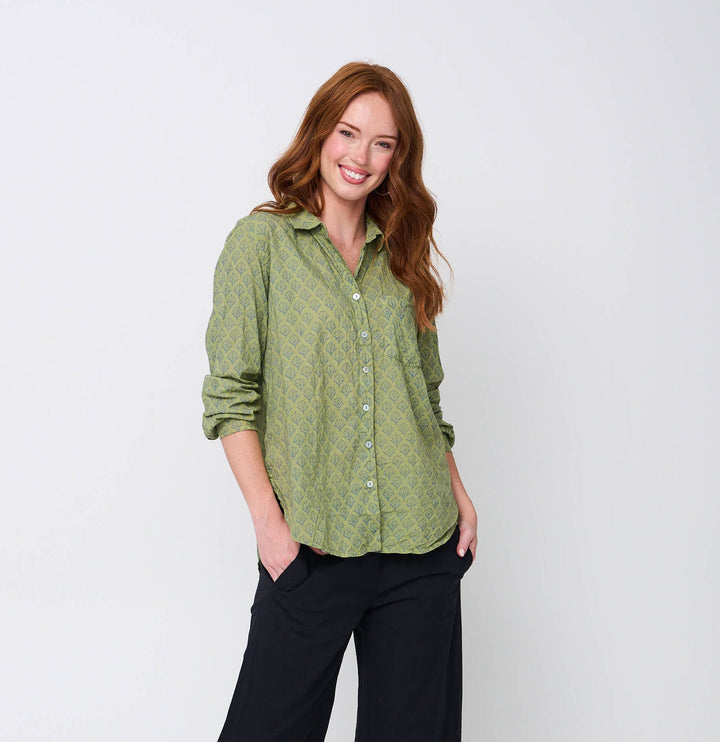 Good Boyfriend Shirt - Sunflower Overdye Sage
