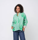 Relaxed Boyfriend Shirt - Cameo Floral Overdye Watercress