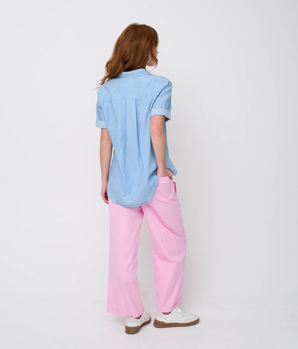 Shore Pant - Tickled Pink Twill