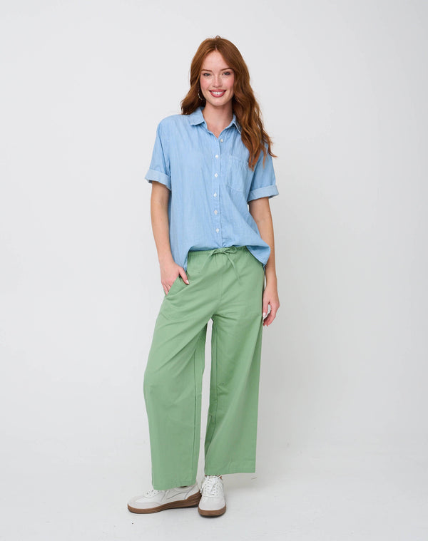 Shore Pant - Watercress Twill
