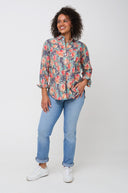 Good Boyfriend Shirt - Watercolor Floral Charcoal Grey
