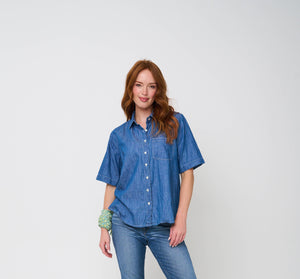 Good Boyfriend Shirt - Short Sleeve Chambray