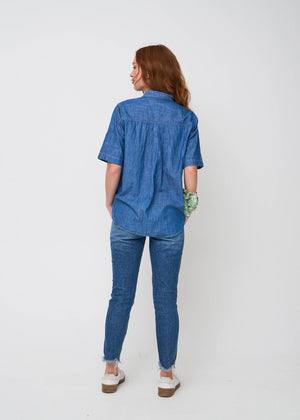 Good Boyfriend Shirt - Short Sleeve Chambray