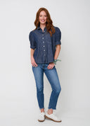 Good Girlfriend Shirt - Dark Denim Wash Chambray