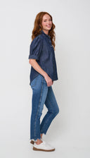Good Girlfriend Shirt - Dark Denim Wash Chambray