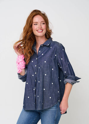 Good Boyfriend Shirt - Hearts Stitch