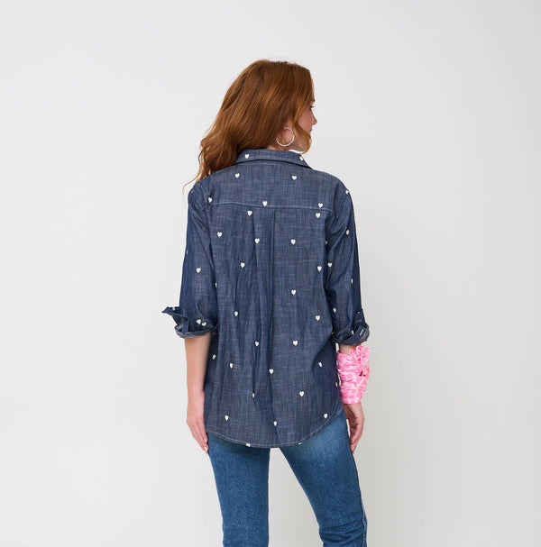 Good Boyfriend Shirt - Hearts Stitch