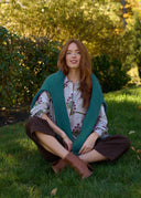 Montauk Shaker Recycled Cashmere Sweater - French Teal