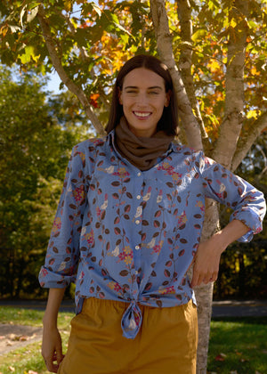 Bedford Infinity Recycled Cashmere Scarf - Chocolate