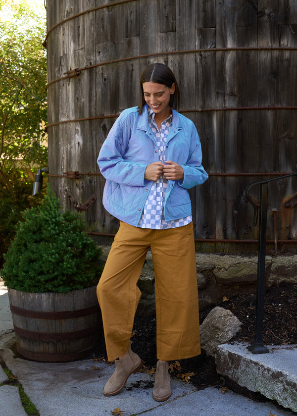 Countryside Quilted Jacket - Cornflower Blue PRE-ORDER