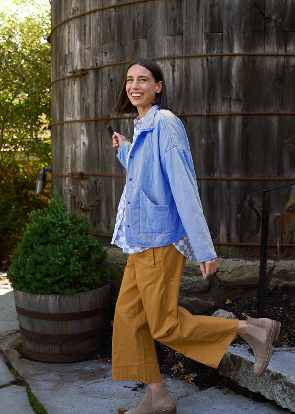 Countryside Quilted Jacket - Cornflower Blue PRE-ORDER