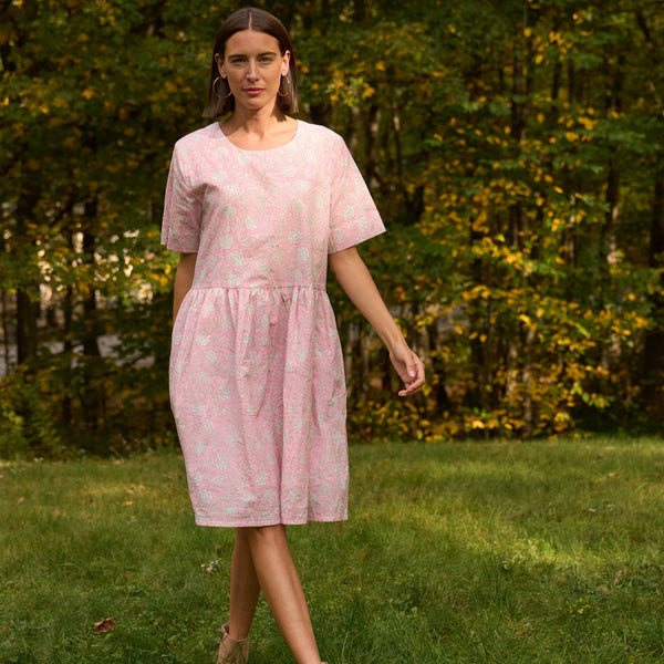 Hudson Dress - Floral Escape Tickled Pink