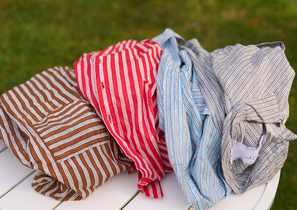 Good Boyfriend Shirt - Tuscan Stripe Charcoal
