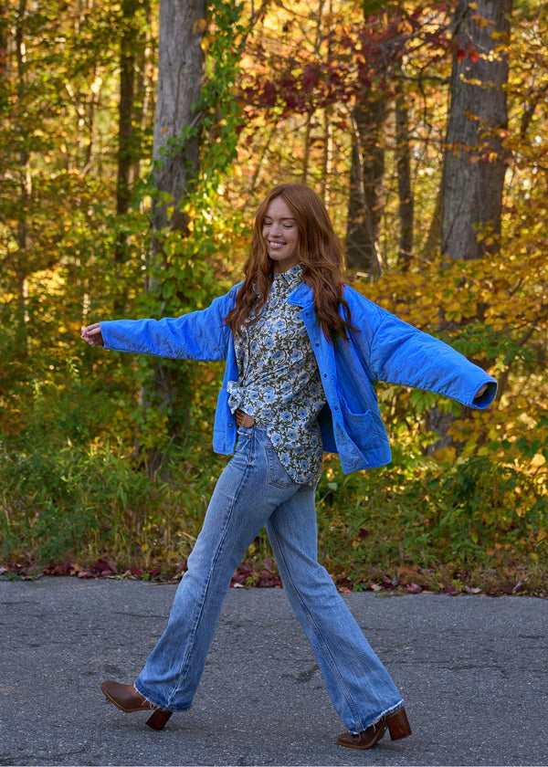 Countryside Quilted Jacket - Cobalt PRE-ORDER