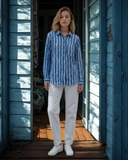 Good Boyfriend Shirt - Indigo Stripes