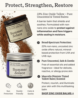 23% Non-Nano Zinc Tinted Tallow Balm | Scented
