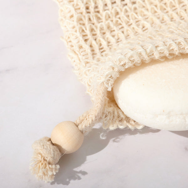 Cotton Sisal Soap Saver Bag