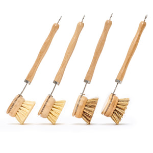 Long Handle Wood & Metal Dish Brush