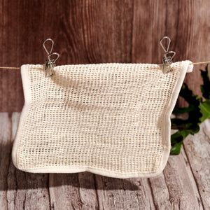 20 Stainless Steel Clothes Peg Clips in Cotton Bag