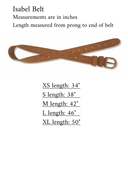 Isabel Belt in Brushed Suede