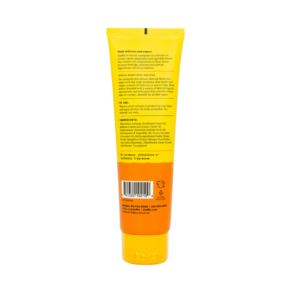 Authentic African Miracle Melting Balm, Fragrance Free 4oz