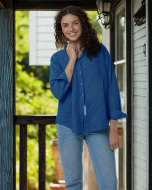 Good Boyfriend Shirt - Cobalt