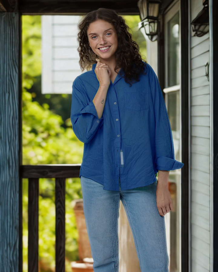 Good Boyfriend Shirt - Cobalt