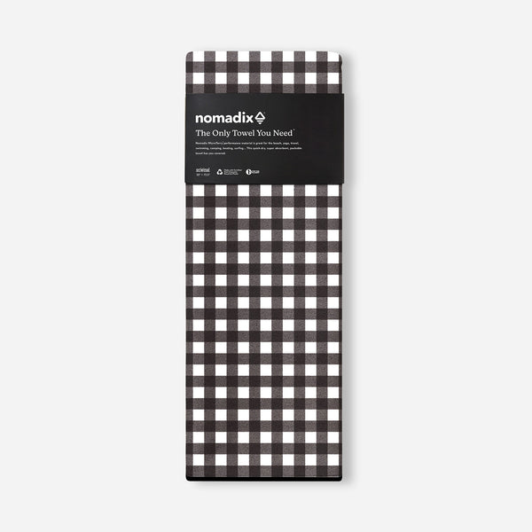 Original Towel: Gingham Black