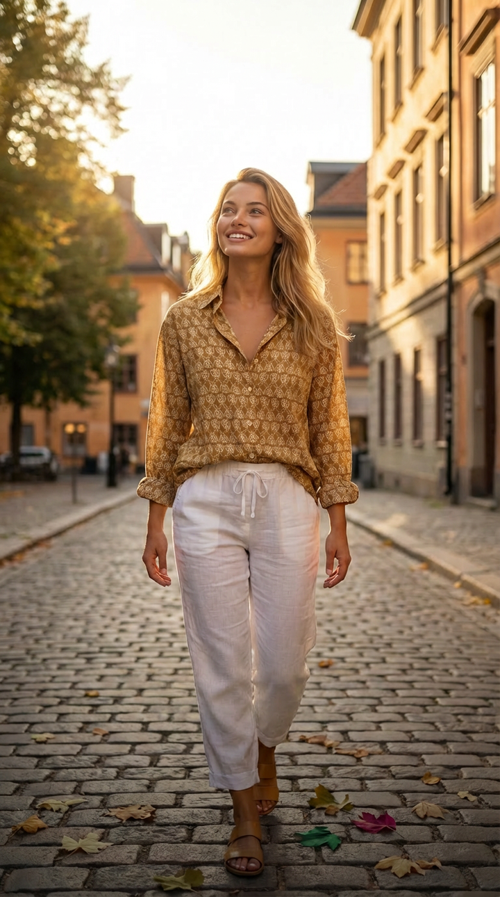 Shore Pant - Natural Twill
