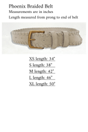 Phoenix Braided Belt in Stone