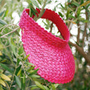 Pandan Visor Hat - Pink