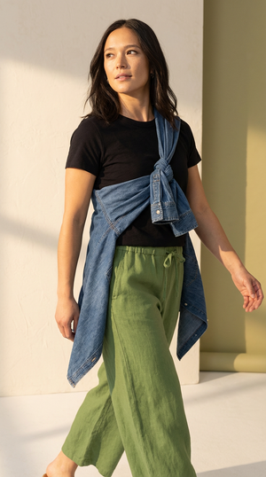 Shore Pant - Linen Olive