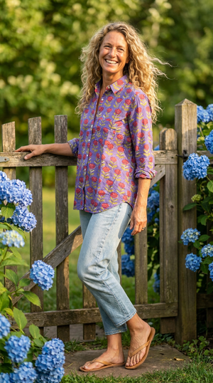 Good Boyfriend Shirt - Netherlands Tulip Violet