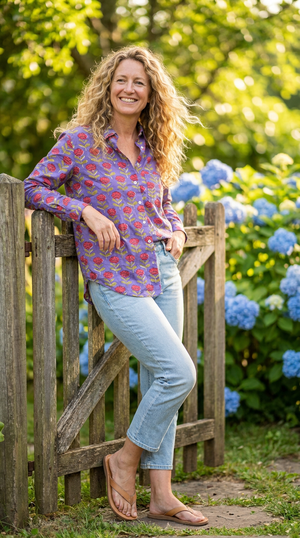 Good Boyfriend Shirt - Netherlands Tulip Violet