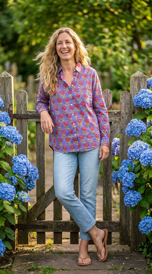 Good Boyfriend Shirt - Netherlands Tulip Violet