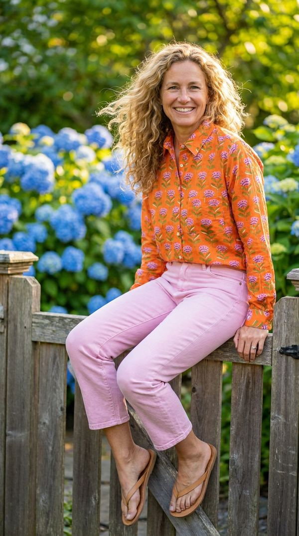 Good Boyfriend Shirt - Netherlands Tulip Tangerine