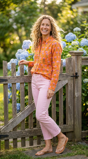 Good Boyfriend Shirt - Netherlands Tulip Tangerine