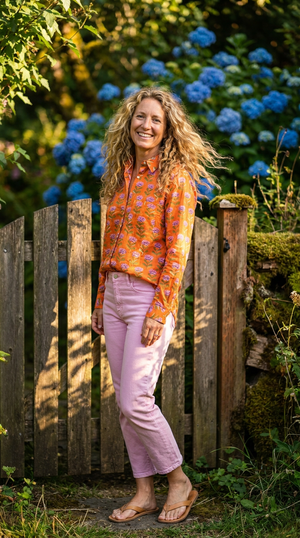 Good Boyfriend Shirt - Netherlands Tulip Tangerine