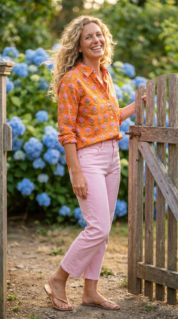 Good Boyfriend Shirt - Netherlands Tulip Tangerine