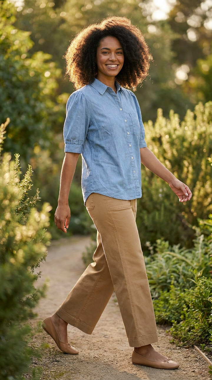 Good Girlfriend Shirt - Chambray Light Wash