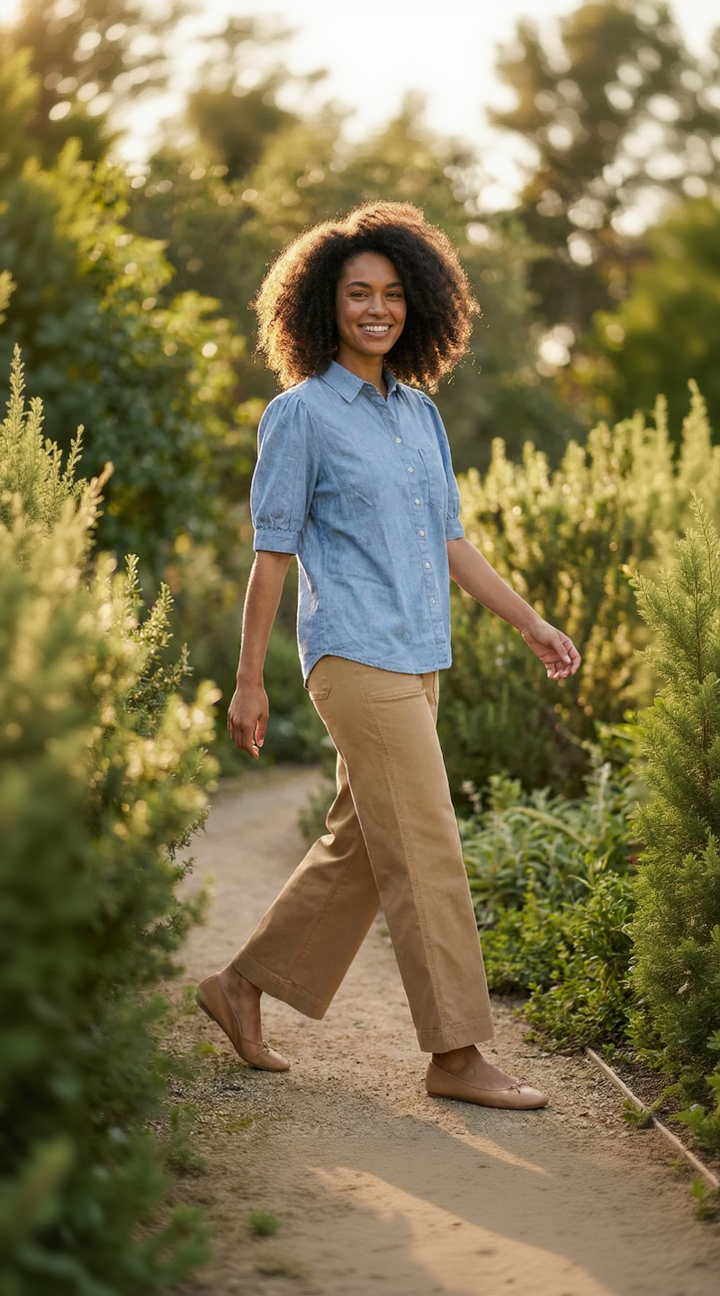 Good Girlfriend Shirt - Chambray Light Wash