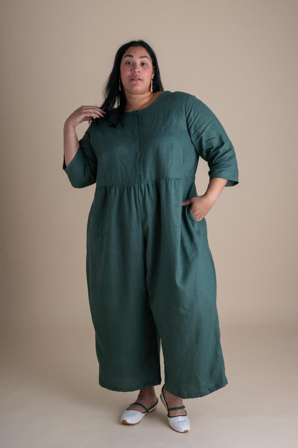 Ranch Jumpsuit in Spruce