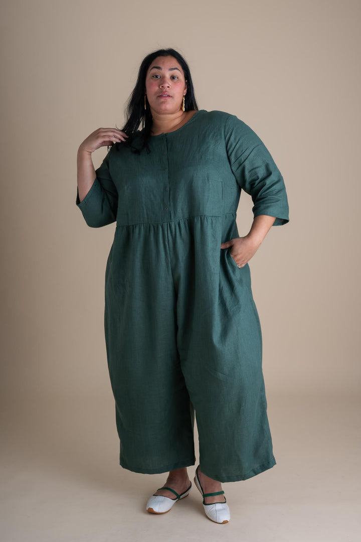 Ranch Jumpsuit in Spruce
