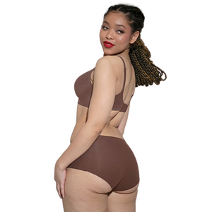 Organic Cotton No Show Mid Rise Bikini