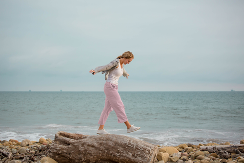 Shore Pant - Tickled Pink Twill