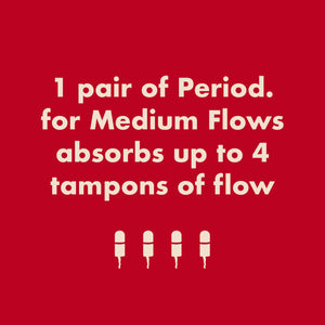 The High Waisted Period. in Cotton For Medium Flows