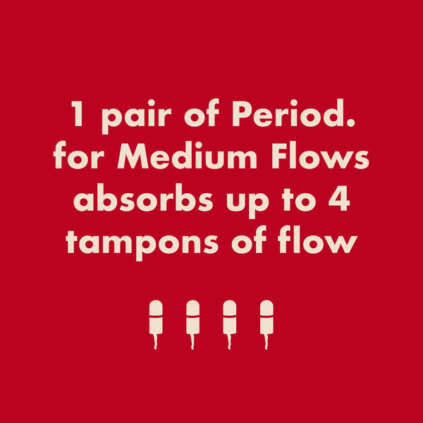 The High Waisted Period. in Cotton For Medium Flows
