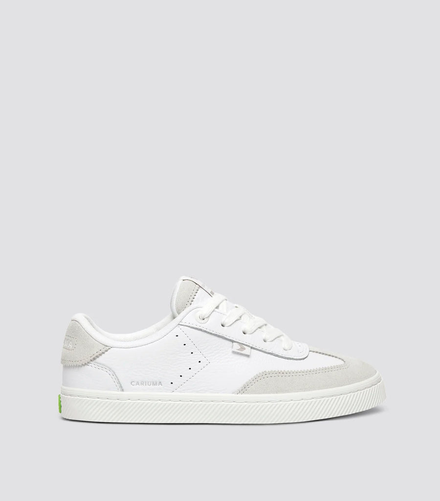 TOCA Pebbled Leather White Suede Smoke White