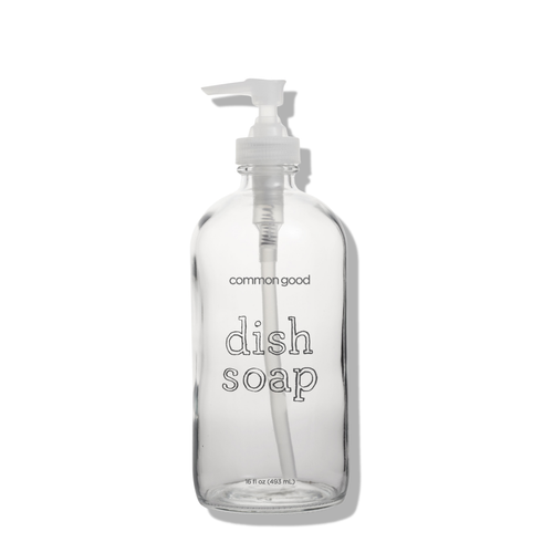 Dish Soap Empty Glass Bottle, 16oz